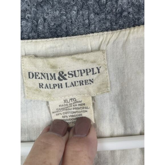 Denim & Supply Ralph Lauren Empire Waist Gauzy Floral Mini Dress Women's XL - Picture 4 of 13